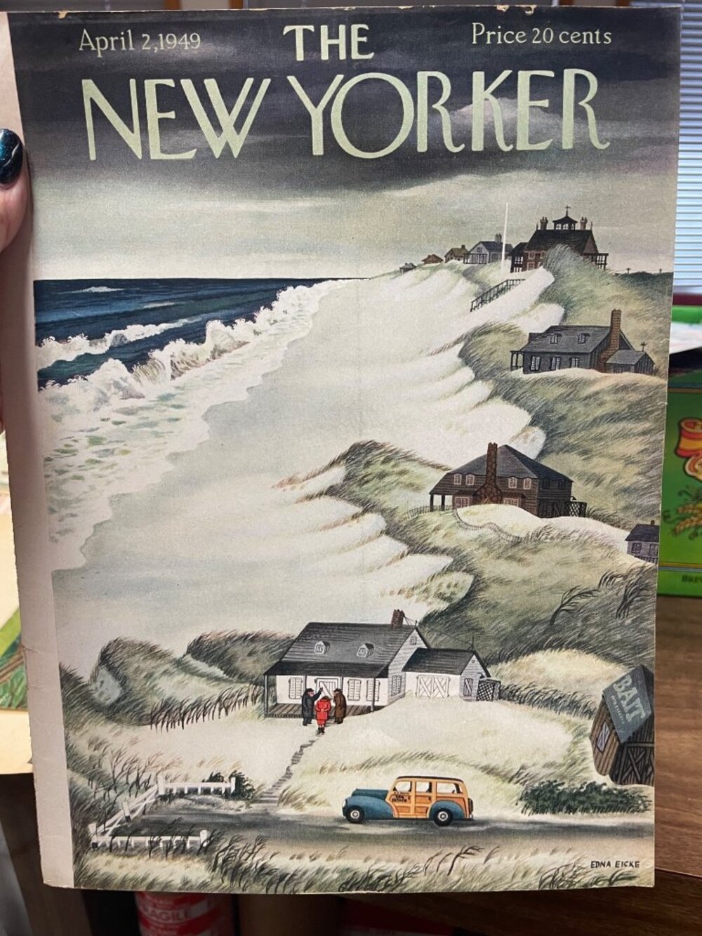THREE EDNA EICKE NEW YORKER MAGAZINE COVERS | 1949-1950 Vintage | Collectible Il